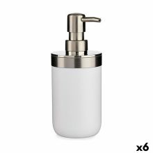 Tvåldispenser Silvrig Vit Plast 350 ml (6 antal)