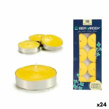 Set med levande ljus Citronella Gul (24 antal)