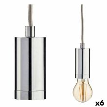Taklampa 220-250 V 60 W Silvrig Metall (6 antal)