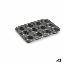 Bakform Mörkgrå Metall Kolstål 20 x 2 x 26 cm (12 antal)