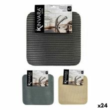 Halkfri matta 32 x 32 cm Set 2 Delar Plast (24 antal)