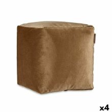 Puff Sammet Brun 30 x 30 x 30 cm (4 antal)