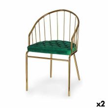 Stol Stänger Grön Gyllene 51 x 81 x 52 cm (2 antal)