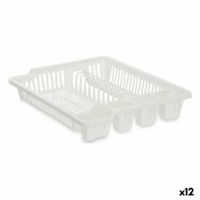 Diskställ 46 x 8 x 37,5 cm Vit Plast (12 antal)