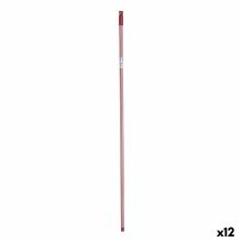 Sopborstskaft Ränder 2,3 x 130 x 2,3 cm Röd Metall (12 antal)