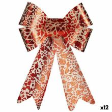 Lasso Julgranskula Röd Gyllene PVC 16 x 24 x 4 cm (12 antal)
