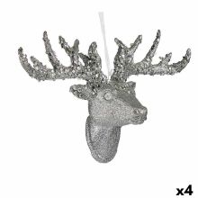 Julgranskula Julrenar Hängen Silvrig 32 cm (4 antal)