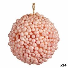 Julgranskula Rosa Plast 8 x 8 x 8 cm (24 antal)