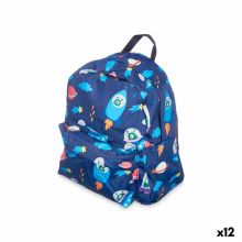 Skolryggsäck Rymdfarkost Multicolour 28 x 12 x 22 cm (12 antal)
