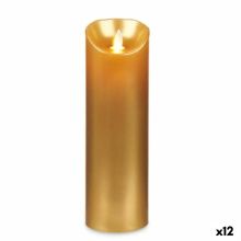 LED Ljus Gyllene 8 x 8 x 25 cm (12 antal)