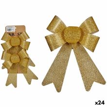 Juldekorationer Lasso Gyllene PVC 16 x 3 x 18 cm (24 antal)
