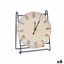 Asztali óra Svart Metall Trä MDF 19 x 21 x 9 cm (6 antal)