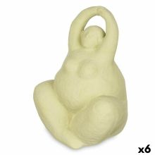 Prydnadsfigur Grön Dolomite 14 x 18 x 11 cm (6 antal) Kvinna Yoga
