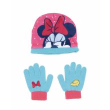 Mössor och handskar Minnie Mouse Lucky Rosa