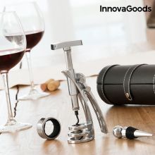 Vintillbehörsset med Screwpull korkskruv InnovaGoods (4 delar)