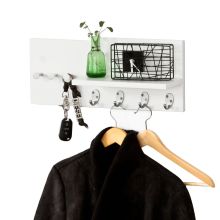Hängare med 7 kroka, Klädhängare, vit, FRG54-W