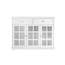 Buffé server skänk Vitrinskåp Konsolbord Skänk Sideboard FSB77-W