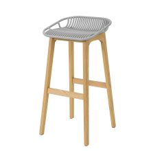 Barstol med fotstöd, barstol,Sitthöjd 78 cm, Testad för 150 kg, grå, FST77-HG
