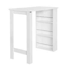 vit Barbord kök med förvaring 2-4 personer Längd 112 cm Bredd 53 cm Höjd 107 cm FWT17-W