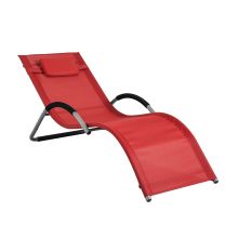 Solsäng Solsäng Utemöbler, Röd, Testad för 120 kg, OGS38-R