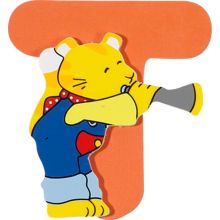 Väggdekoration - Bokstav - T - Goki