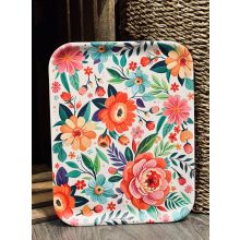 Bricka Blommor Melamin 37x29 cm