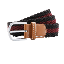 Bälte stretch Vinröd/svart - Asquith&Fox