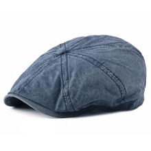 Enfärgad Navy Newsboy keps