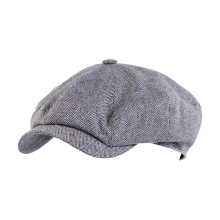 Newsboy Retro Cap Herringbone Steel Blue - Donegal