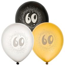 Ballong 60 år 6-pack Latex