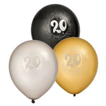 Ballong 20 år 6-pack Latex