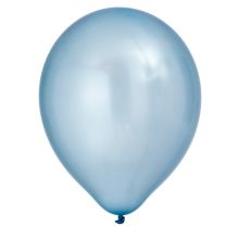 Ballong Blå Pearl Pärlemo 8-pack Latex