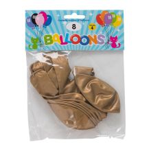 Ballong Guld 8-pack latex