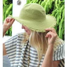 SUN HAT CROCHET RUFFLE