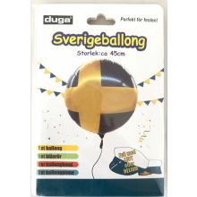 Folieballong 45cm ballong svenska flaggan student