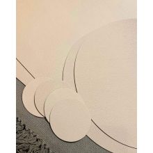 Underlägg Läderlook Beige/Svart 4-pack