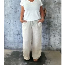 Linnebyxa Rom beige