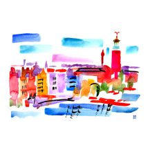 Från Västerbron Vykort/Yngve Eriksson Art & Design