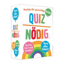 Sällskapsspel Quiznödig för barn – Sant eller falskt