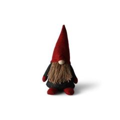 Tomte Röd/Grå Textil 20 cm