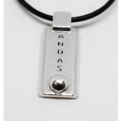 ANDAS-halsband helt i silver