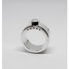 ANDAS-ring helt i massivt silver