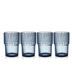 BITZ Kusintha Caféglas 12,5 cm 38 cl 4 st Blå