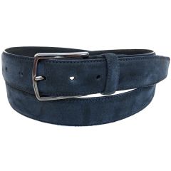 Mockabälte i läder Marin 35mm