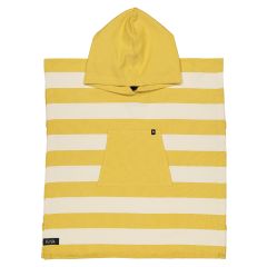 Badponcho/ombytesponcho barn 4-8 år. Bedu gul/offwhite.