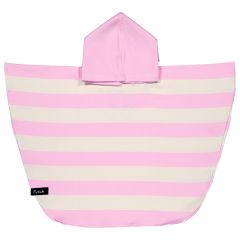 Badponcho/ombytesponcho baby 1-3 år. Bude rosa/offwhite.
