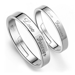 Parringar "Love Forever" i 925 Sterling Silverplätering