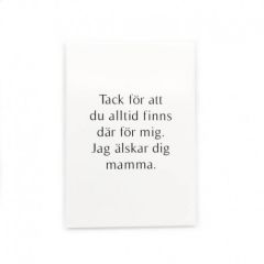 Trätavla "tack mamma"