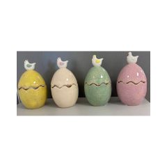 Påskägg Godisskål Rosa Porslin 14 cm