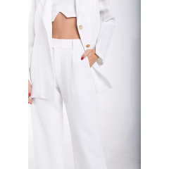 Linen Trouser in Off-White